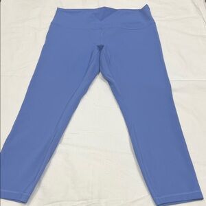 lululemon athletica lavender(periwinkle color)Leggings size 14 wide waist band